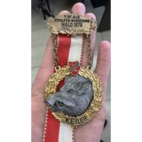 Медаль пешего похода по пригорью Альп. Германия 1979 г