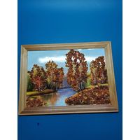 Картина янтарная. 15-21 см.