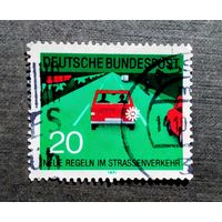 Марка Германия 1971 год Правила дорожного движения