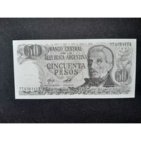 50 песо 19976-1978 года. Аргентина. UNC