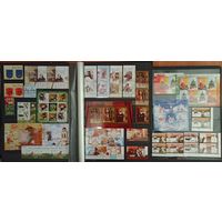 Марки Беларуси, полный годовой набор за 2007 год, стандарты в малом листе