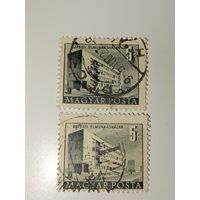 Венгрия 1951 На марках изображены жилые дома, вероятно, в районе Уйпешт
