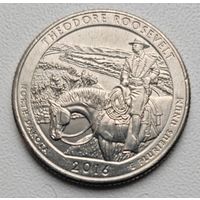 США 1/4 доллара (25 центов) 2016 "P"_KM#63_Национальный парк Теодор-Рузвельт