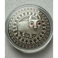 Телец. Знаки зодиака. 20 руб. Серебро. 2009 год.