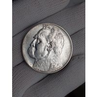 10 злотых Пилсудский 1936г.Отличные.