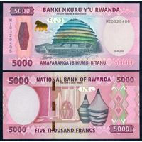 Руанда 5000 франков 2024 год, UNC