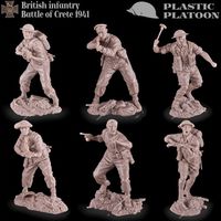 Набор Британская пехота Битва за Крит 1941  Plastic Platoon