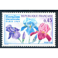 Франция - 1969г. - международная цветочная выставка - 1 марка - полная серия, MH [Mi 1664]. #2-Fr-49-A-1