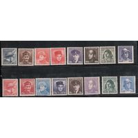 Чехословакия-1945,(Мих.439-454)  **   , 2-я мировая война, Герои (полная серия)