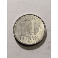 ГДР 10 пфенинг 1988