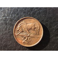 ЮАР.2 цента.1983. С 20 копеек. Распродажа коллекции. Смотрите другие лоты.