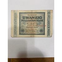 Германия 20000000000 марок 1923 г. Кайзеровская империя-0801