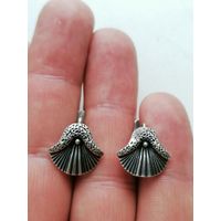 Серьги ракушки, серебро 925 пр СССР, каталог