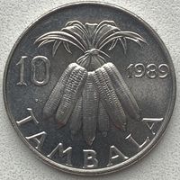 Малави 10 тамбала 1989 г.