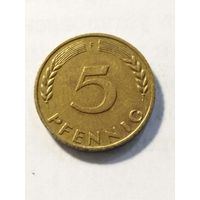 Германия 5 пфенинг 1970 F