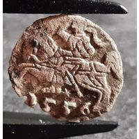 С РУБЛЯ! много лотов, Денарий 1556 года, Сигизмунд II, м.д. Вильно, Литва, ХОРОШИЙ!