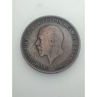 Великобритания 1/2 пенни 1936 года .