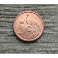 Werty71 ЮАР 5 центов 2008 Южная Африка Синий Журавль