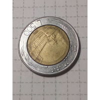 500 лир Италия 1986 год