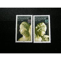 ГДР 1989 Скульптор Иоганн Готфрид Шадов