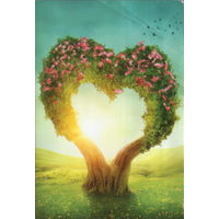 Подписанная открытка Турция 2016г. "Дерево-сердце"