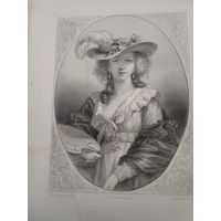 Гравюра середина 19века Франция Париж Оригинал 27х18см. РАСПРОДАЖА КОЛЛЕКЦИИ.