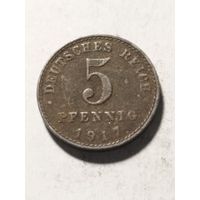 Германия 5 пфенинг 1917 А