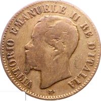 РАСПРОДАЖА!!! - ИТАЛИЯ 2 чентезимо 1862 год -" ВИКТОР ЭМАНУИЛ II"