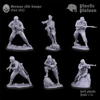 Набор Немецкие Солдаты Ваффен СС  Plastic Platoon