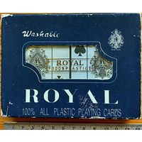 Карты Royal 100% plastic две колоды