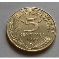 5 сантим, Франция 1990 г.