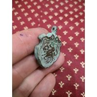 Медальон всадник на лошади. Герб Витебска.