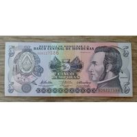 Werty71 Гондурас 5 лемпир 2010 UNC банкнота