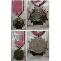 Крест "За заслуги", RP, довоенный, прорезной,  с лентой. Польша. 1.