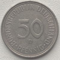 Германия 50 пфеннигов 1971 г. D