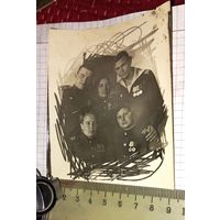 Фото  групповое женское РККА ww2  награды  Сеастополь   41-45г подписано!