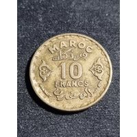 Марокко 10 франков 1952