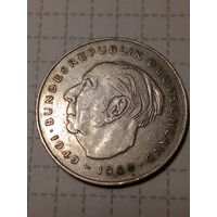 2 маркb ФРГ  1980 F год