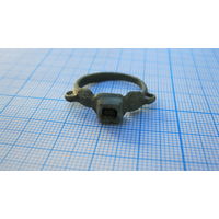 Перстень старинный. Бронза, литье.