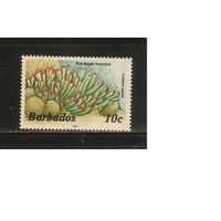 Барбадос-1988(Мих.620YIV) , ** , Морская  Фауна, , Перевыпуск
