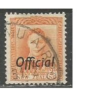 Новая Зеландия. Король Георг VI. Служебная марка. 1947г. Mi#71.