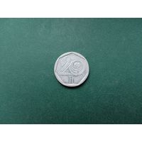 20 геллеров Чехия.