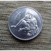 Werty71 Северная Корея 1\2 чона 2002  Обезьяна Орангутан КНДР