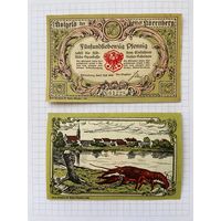 Нотгельд 75 пфеннигов Германия Ворренберг-0101
