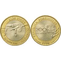 Португалия 200 эскудо 1996 XXVI летняя Олимпиада Атланта