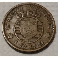Кабо-Верде 1 эскудо, 1968 (14-2-10)