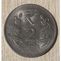 Монета 2 рупии 2011 год. Индия. Монетного двора Ноида