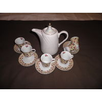 Сервиз кофейный на 6 персон(блюдец 5 шт.).С рубля.
