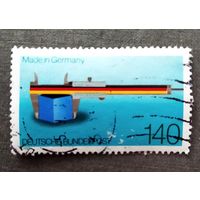 Марка Германия 1988 год 100 ле маркировке "Сделано в Германии"