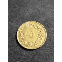 Швейцария 5 раппенов 1983